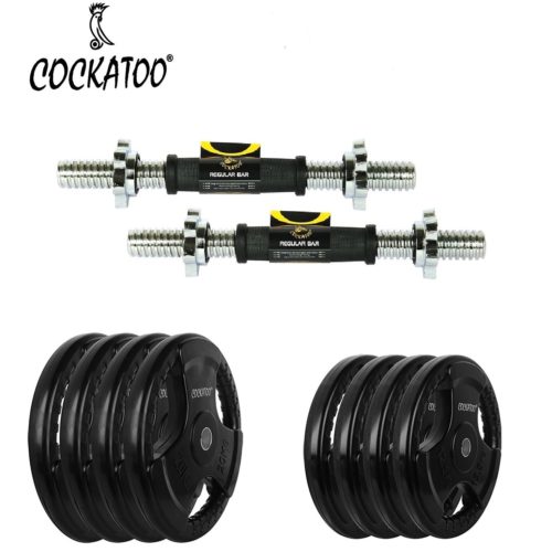 Cockatoo 10 Kg 20 Kg Professional Dumbbells Set with Regular Metal I