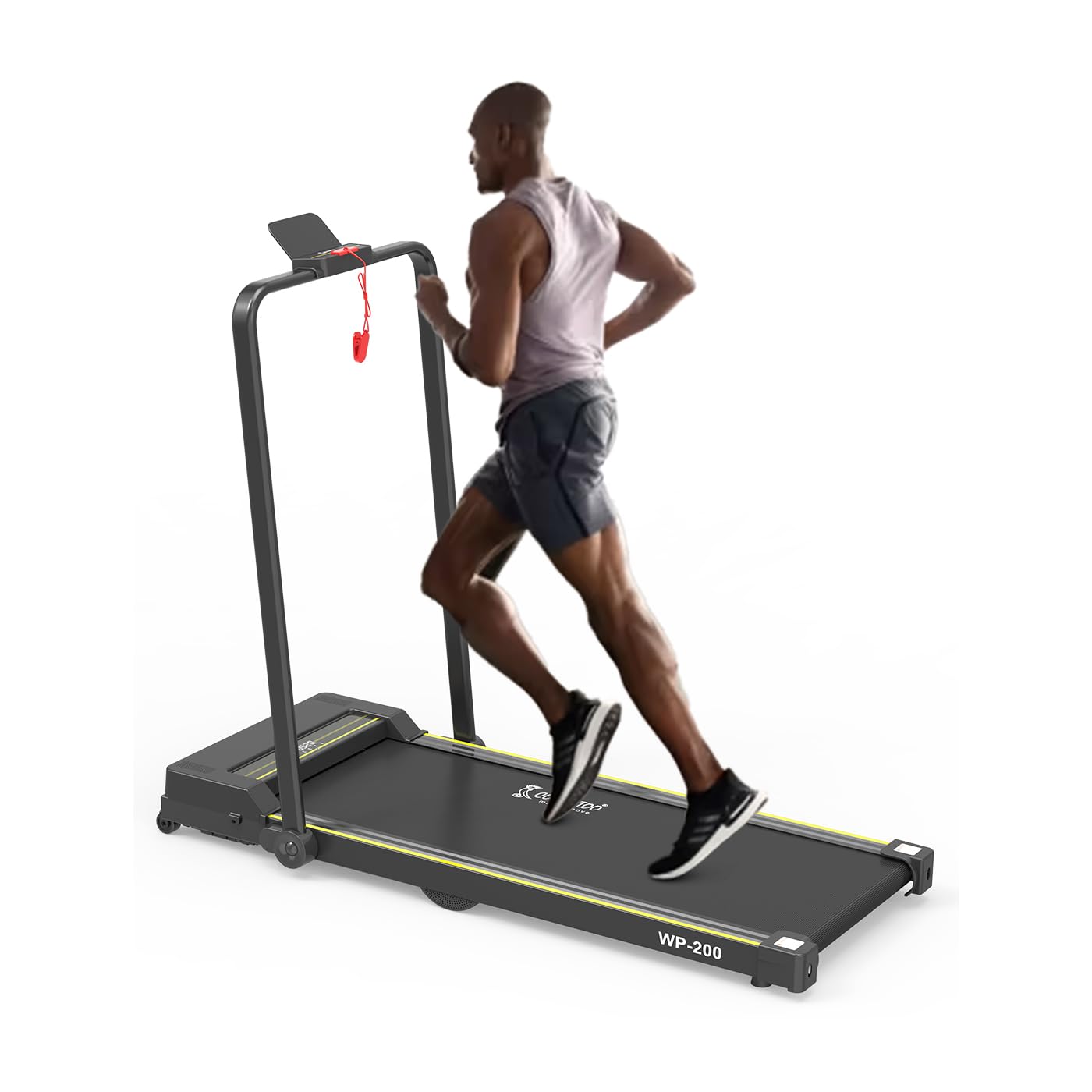 Cockatoo WP-200 1.5HP - 3HP Peak Motorized Treadmill, Walking Pad for Home, Foldable Treadmill, Max Speed- 8 Km/Hr, Max Weight 90 Kg ,1 Year Warranty