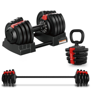 3 IN 1 ADJUSTABLE DUMBBELLS