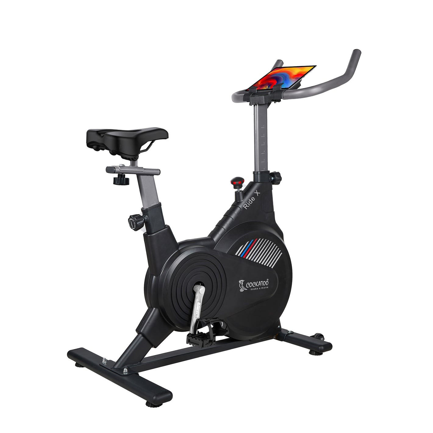 Cockatoo Ride-X 7Kg Fly Wheel Spin Bike, Exercise Cycle For Home With Adjustable Resistance & Heart Rate Sensor for Gym Cycle For Home Workout|Max Weight Capacity: 120 kg