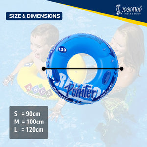 Inflatable PVC Swimming Tube Ring For Kids, Men & Women