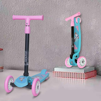 Cockatoo Rat&Cat Series Kick Scooter 3 to 10 Years Boys & Girls, Kick Scooter with PVC Wheels & Rare Brakes