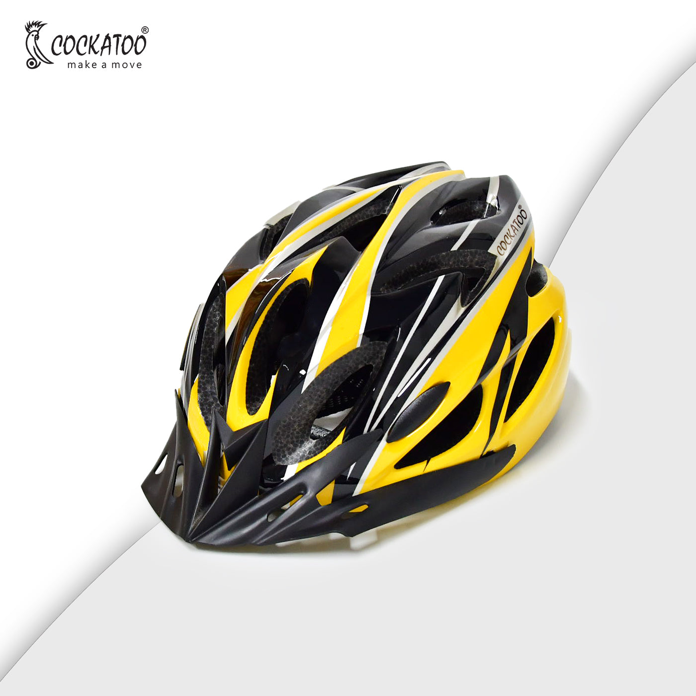 Yellow best sale cycle helmet