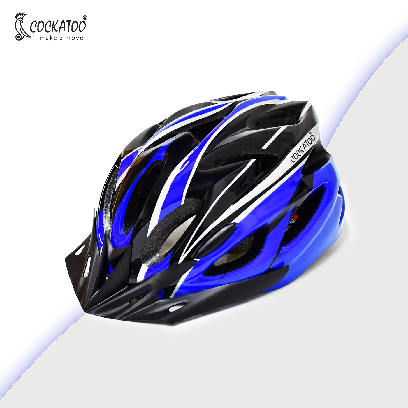 Helmet on bike hot sale