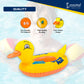 Yellow Duck Swimming Floats, Inflatable Baby Pool Swimming Ring Floats with Double Handle