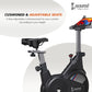 Cockatoo Ride-X 7Kg Fly Wheel Spin Bike | Adjustable Resistance for Home Workout | Max Weight Capacity: 120 kg