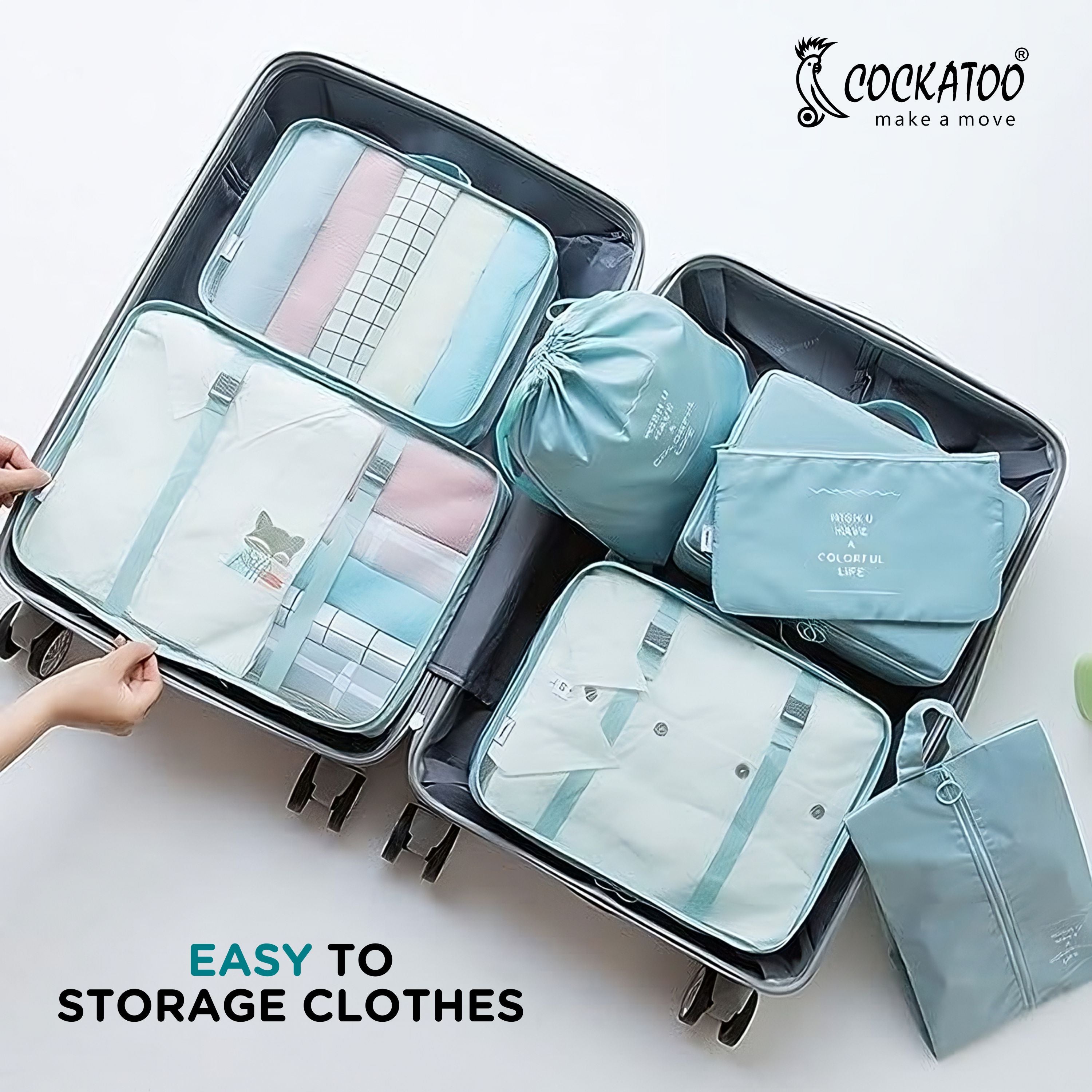 Multi Functional Travel Storage Bag for Clothes and Accessories Waterproof  Portable and Durable 1PC - Vishvasi - Local to Global.