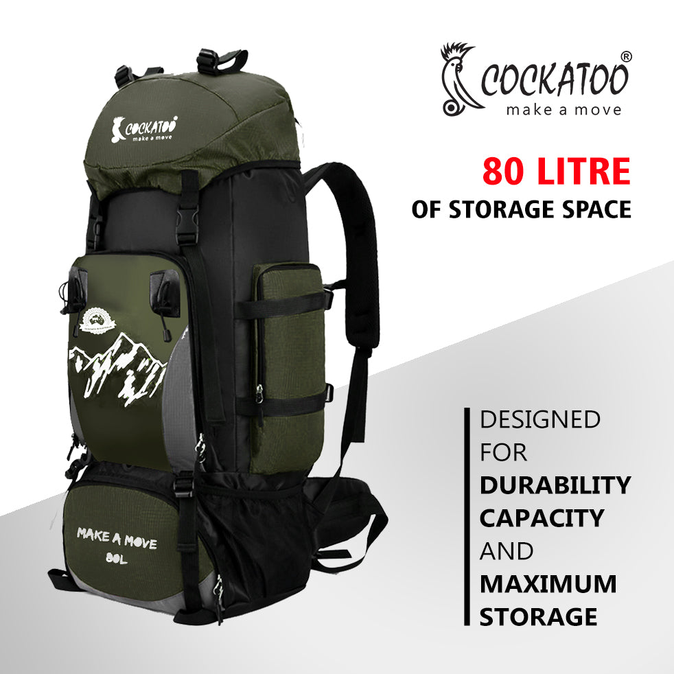 SPECIAL 90L Trekking bags for men women Waterproof Trekking bags for  travelling for men Rucksack - 90 L BOTTLE GREEN Trekking BAG - Price in  India | Flipkart.com
