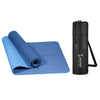 Premium 6 MM TPE Non Slip, Unrolls Flat Always Yoga Mat - Blue