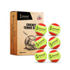 Cokatoo Tennis Ball Cricket Tennis Ball Light Tennis Ball for Cricket Tournament, Street Match Cricket Ball Tennis for Lawn Cricket Soft Tennis Balls (Pack of 6) - Red Yellow