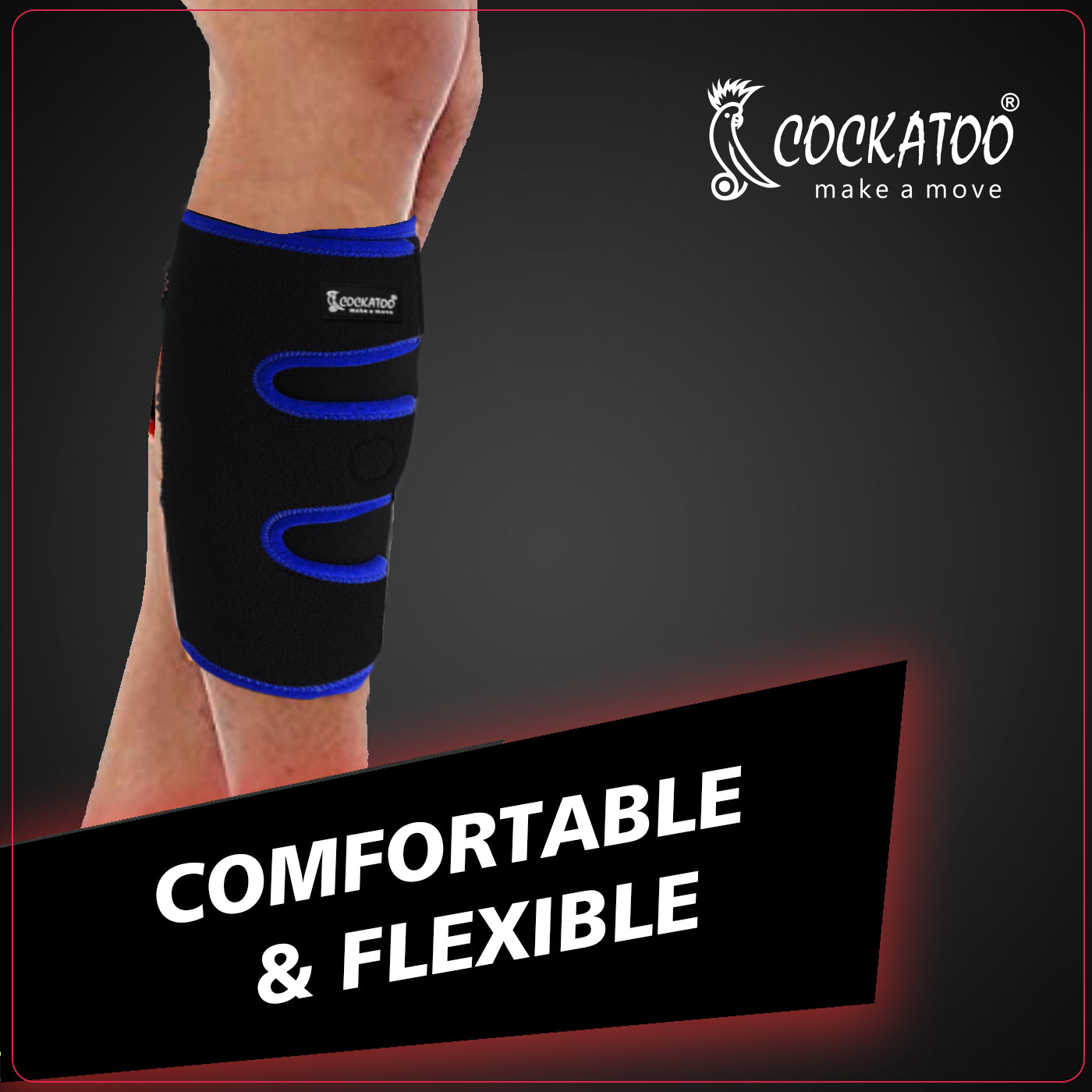 Cockatoo Calf Support Brace - Shin Splint Compression Sleeve - Lower Leg  Wrap Support for Torn Calf Muscle, Strain, Sprain, Pain Relief - Suitable  for