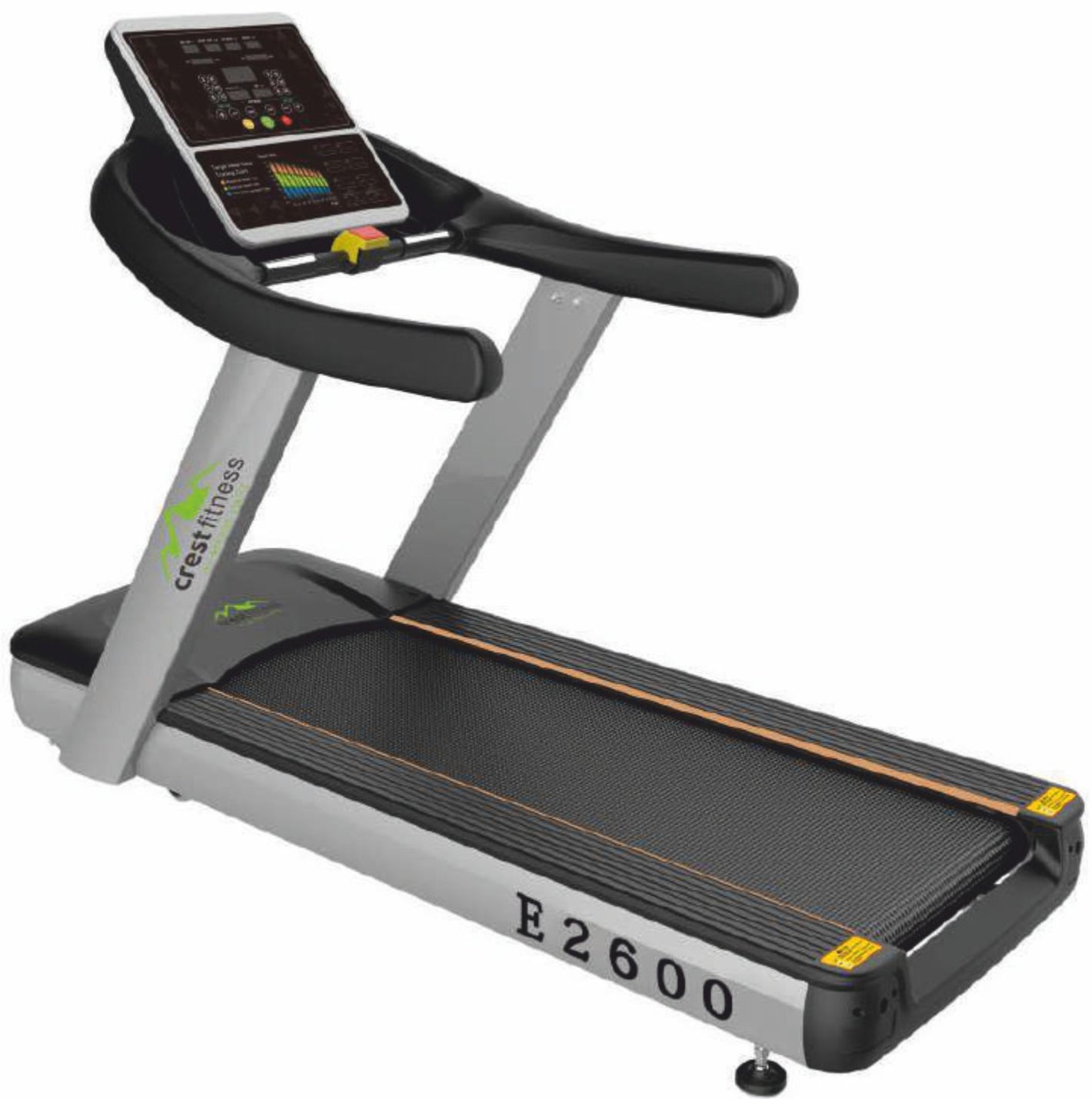 CFT 2600 Commercial Treadmill | 8 HP Peak AC Motor | LED Display | 1-20 Km/h Speed