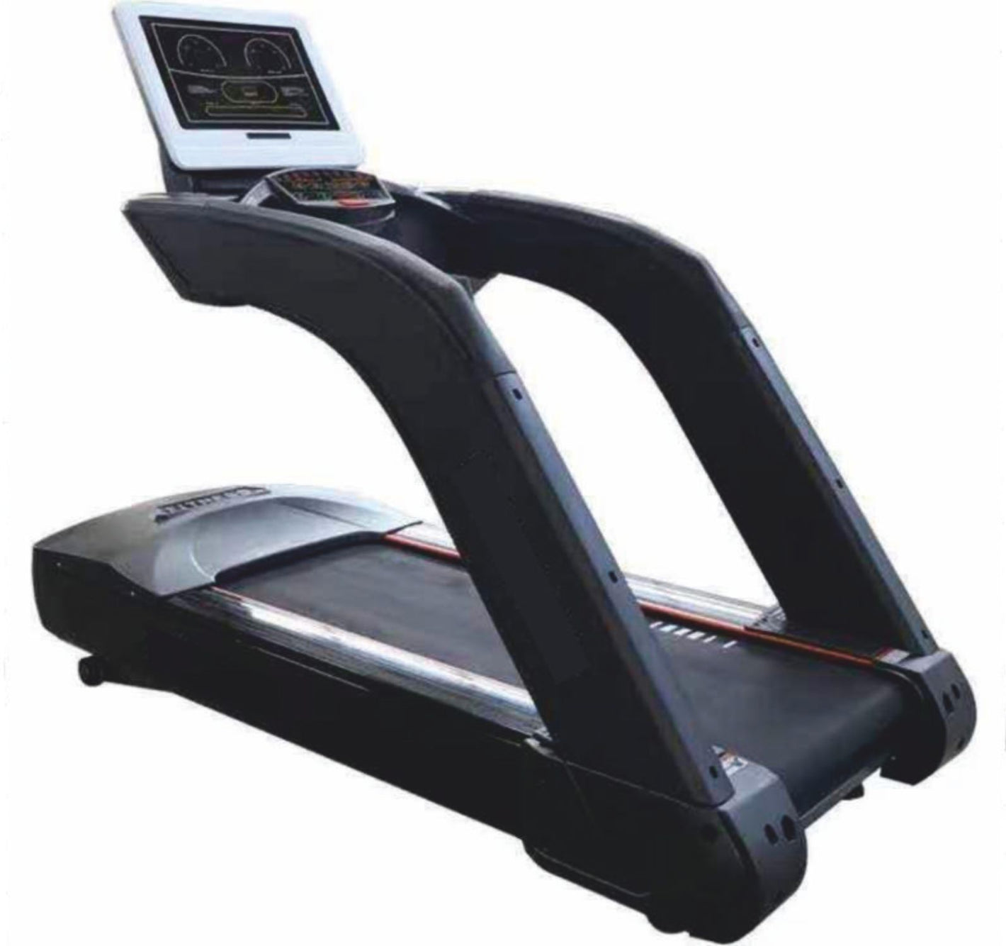 CFT 2800 Commercial Treadmill | 8 HP Peak AC Motor | LED Display | 0.8-20 Km/h Speed