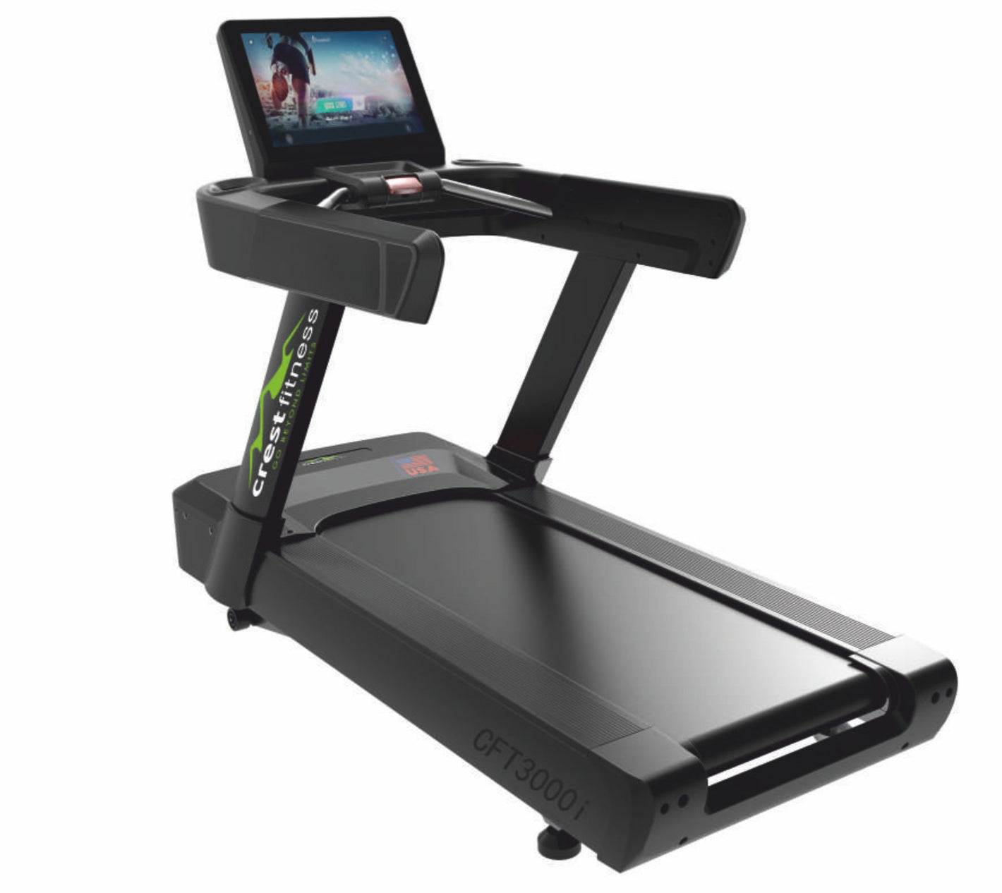 CFT 3000i Commercial Treadmill \ 10 HP Peak AC Motor \ 21" Display / 180 Kg user weight