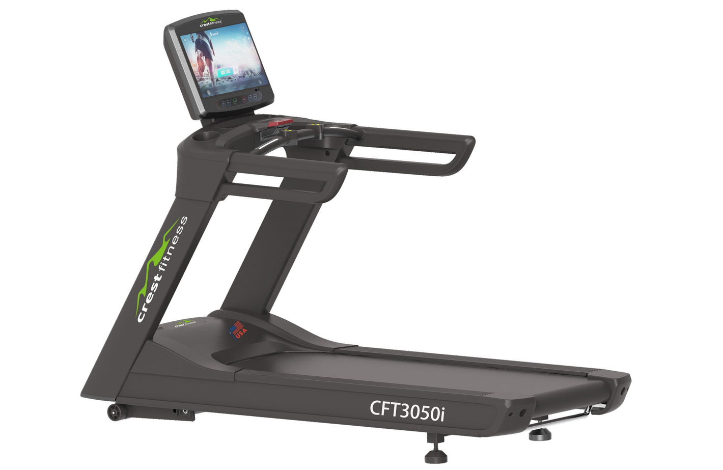 CFT 3050i Commercial Treadmill | 10 HP Peak AC Motor | 18.5" DIsplay | 0.8-24 Km/h Speed