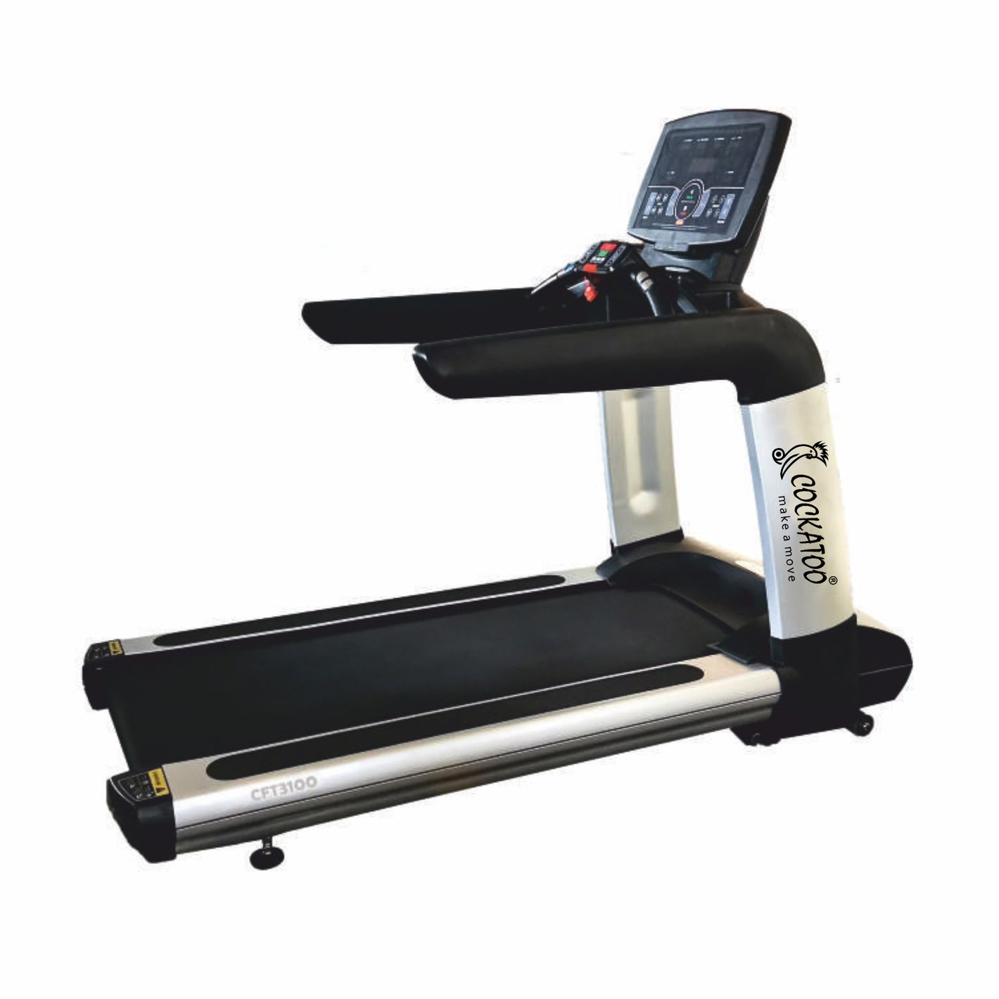 CFT 3100 | 10 HP PEAK AC TREADMILL | 19" LED Display | 1-20 Km/h Speed