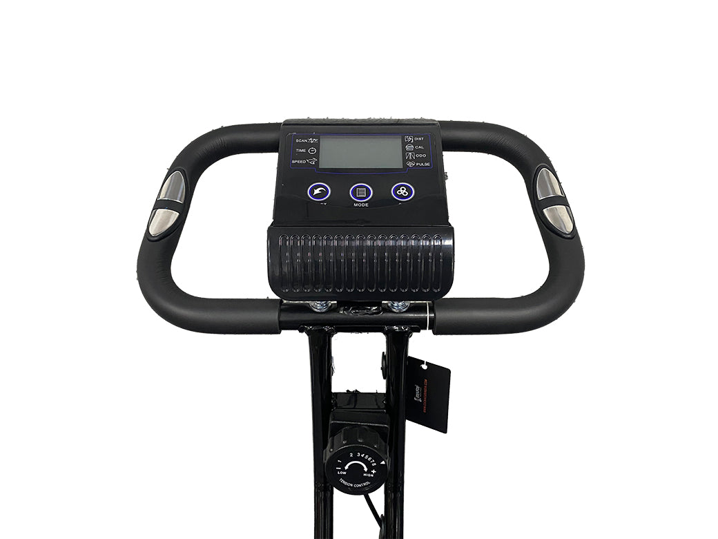 Stationary bike discount with back support